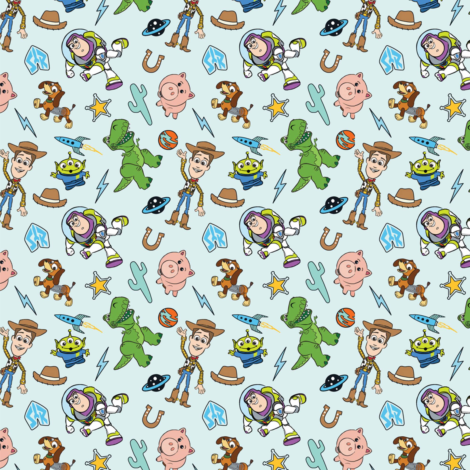 Disney Pixar Toy Story Icons Cotton Fabric